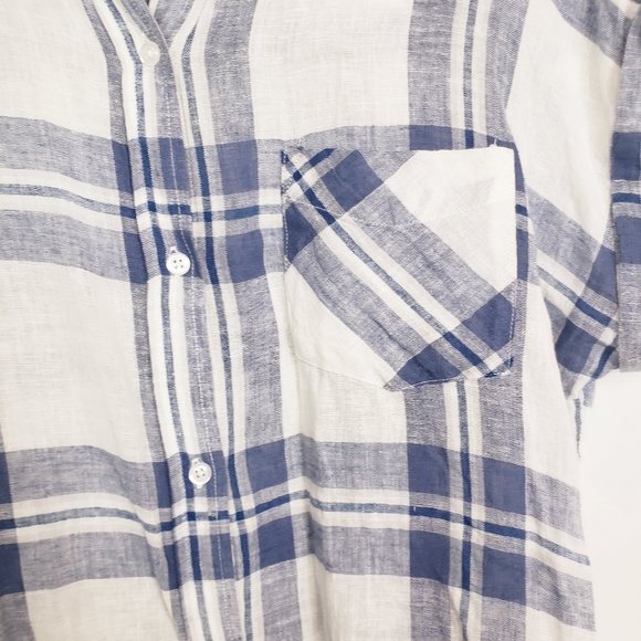 Rails Ameli Lapis coast white tie front shirt - Picture 6 of 9